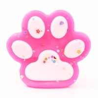 Сквиш антистресс - игрушка &laquo;Кошачья лапка&raquo;, с блёстками, МИКС