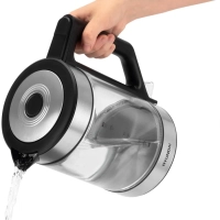 Чайник HYK-G3509 1,7л 2200Вт черный (стекло)