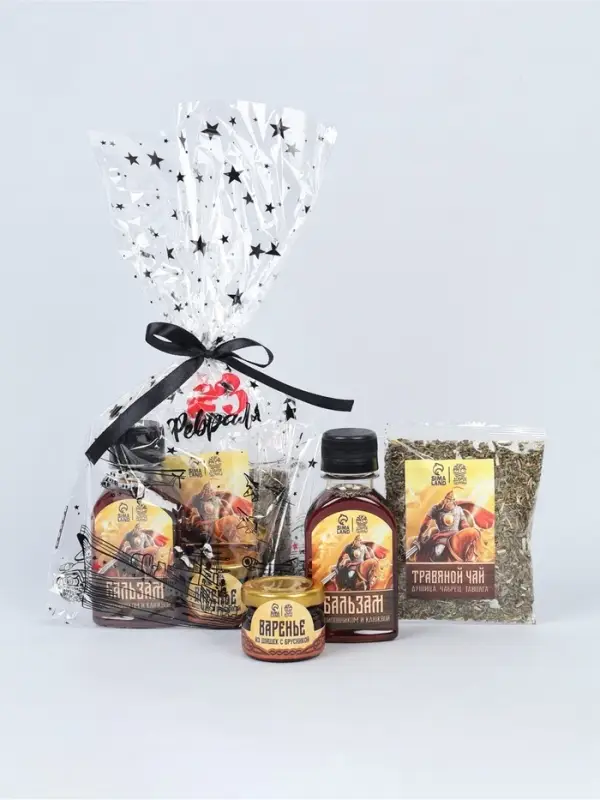 Набор: чай варенье бальзам "Богатырь" в пакете