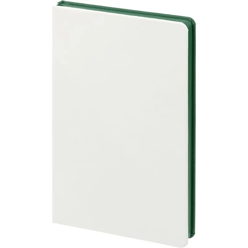 Ежедневник Duplex, недатированный, белый с зеленым