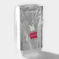 Форма для выпечки и запекания Доляна, 900 мл, 22&times;11&times;6.5 см, фольга, серебристая