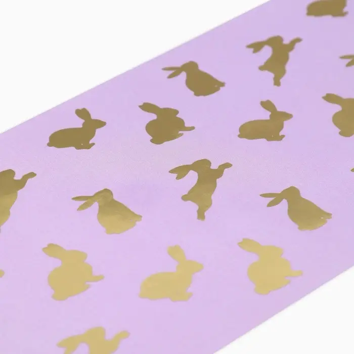 Форма ободок для кулича с тиснением &laquo;Кролики&raquo; на пасху, 32.2&times;9 см