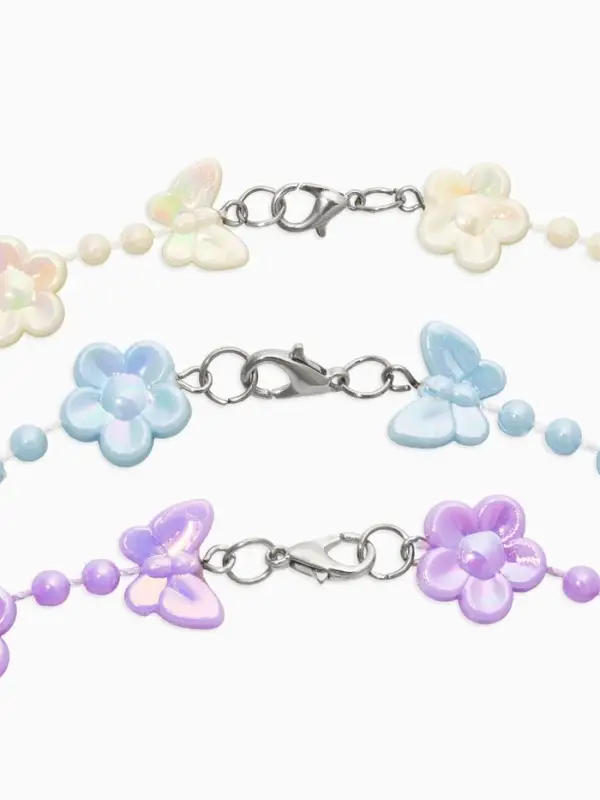 Бусы детские Выбражулька &laquo;Бабочки&raquo;, 40 см, цвет МИКС