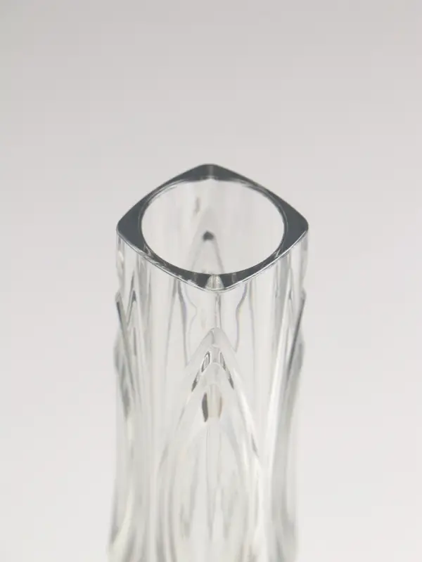 Ваза настольная пластик "Вердад" 14х3,5 см, прозрачный