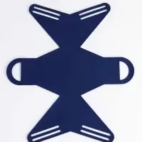 Кожанная подарочная сумочка 13 х12 х 5,5 см глубокий синий