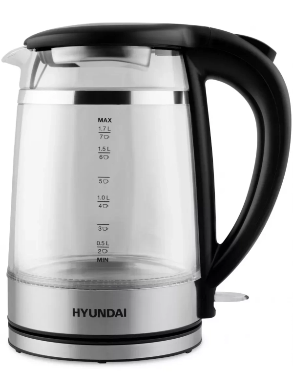 Чайник HYK-G3036 1,7л 2200Вт черный (стекло)