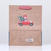 Пакет подарочный "Машина с подарками" 26 х 32 х 12 см