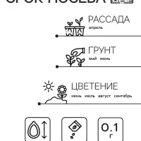 Семена  цветов Портулак махровый "Веселый хоровод", смесь окрасок, О, 0,1 г