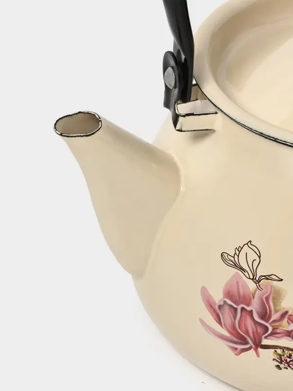 Чайник сферич. с мет.р. 3л (слоновая)Магнолия