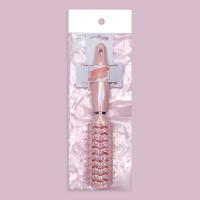 Расчёска массажная, вентилируемая, 4,2 &times; 23 см, цвет розовый