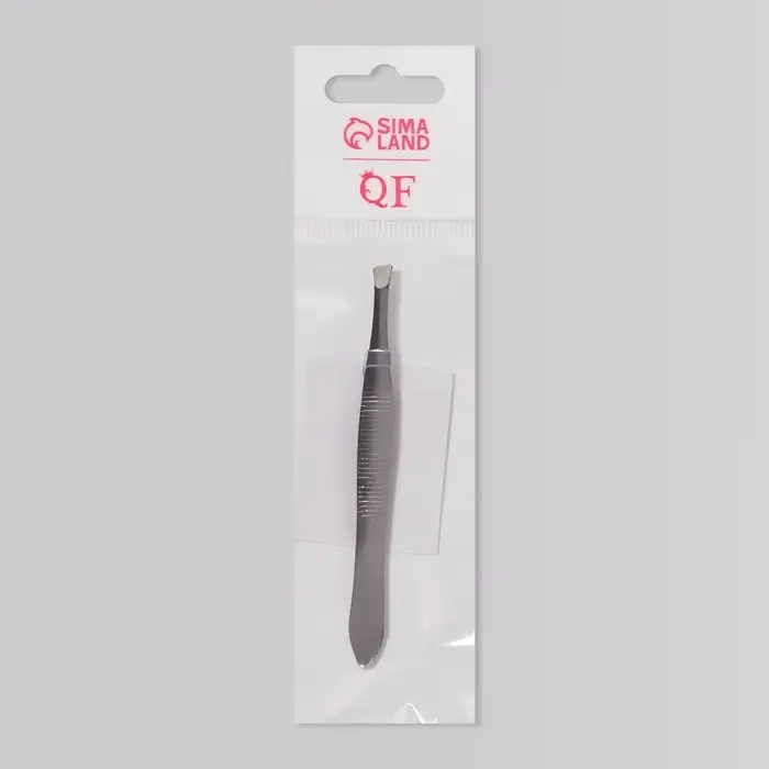 Пинцет скошенный, узкий, 8.5 см