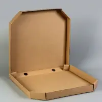 Коробка для пиццы, бурая, 41 х 41 х 4 см