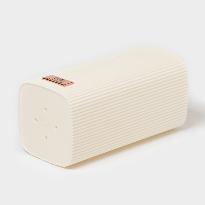 Подставка для ножей Доляна &laquo;Loft&raquo;, 11&times;11&times;22 см, пластик, бежевый