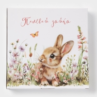 Менажница Доляна "Зайка" цвет белый  5 ячеек 25,5х3 см