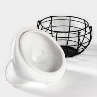 Ёмкость керамическая для хранения Доляна &laquo;Курочка&raquo;, 22&times;20,5 см, цвет белый