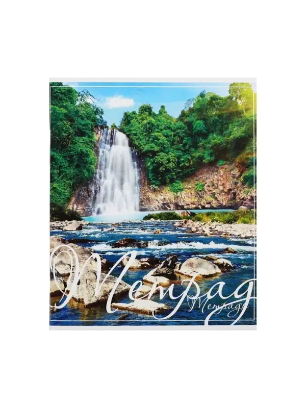 Тетрадь 48 листов в клетку Calligrata &laquo;Пейзаж&raquo;, обложка мелованный картон, блок №2, белизна 75% (серые листы), МИКС