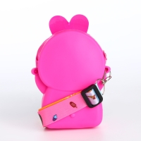 Сумка детская для девочки на молнии, &laquo;Выбражулька&raquo;, pop it, цвет малиновый