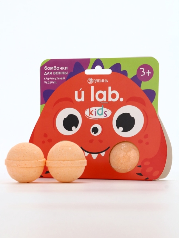 Бомбочки для ванны "Монстрики", 2 x 40 г, аромат карамельный леденец