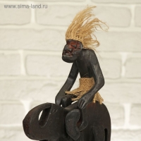 Сувенир &laquo;Абориген на слоне&raquo;, 22 см, дерево