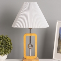 Лампа настольная BayerLux ЭКО "Диана" 1х40Вт Е27 коричневый 30х30х46см