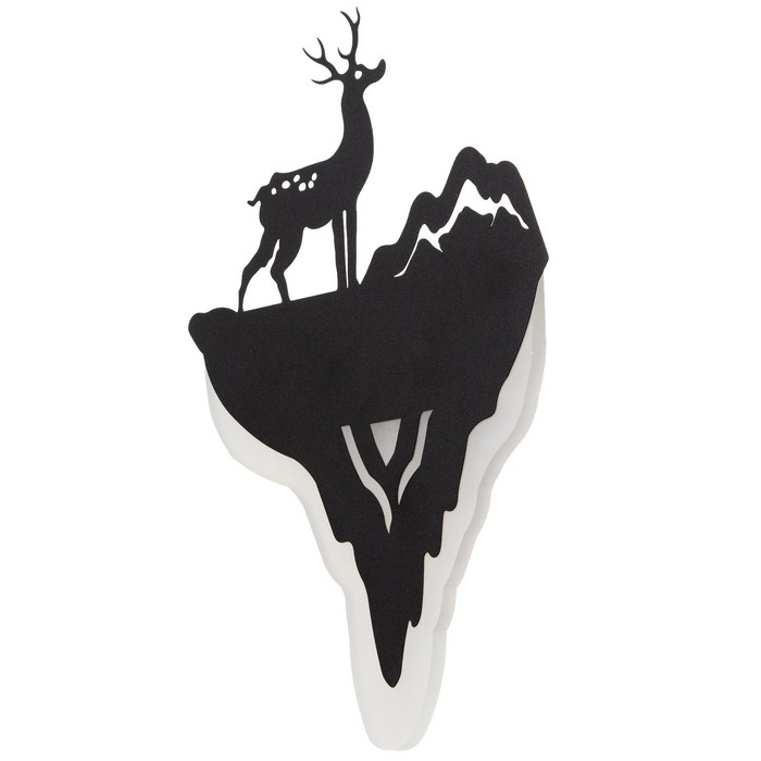 Бра "Олень и гора" LED 11Вт 4000К черный 20х29х5 см