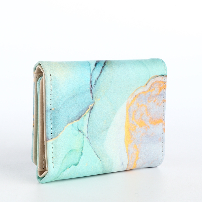 Кошелёк женский на кнопке, цвет зелёный