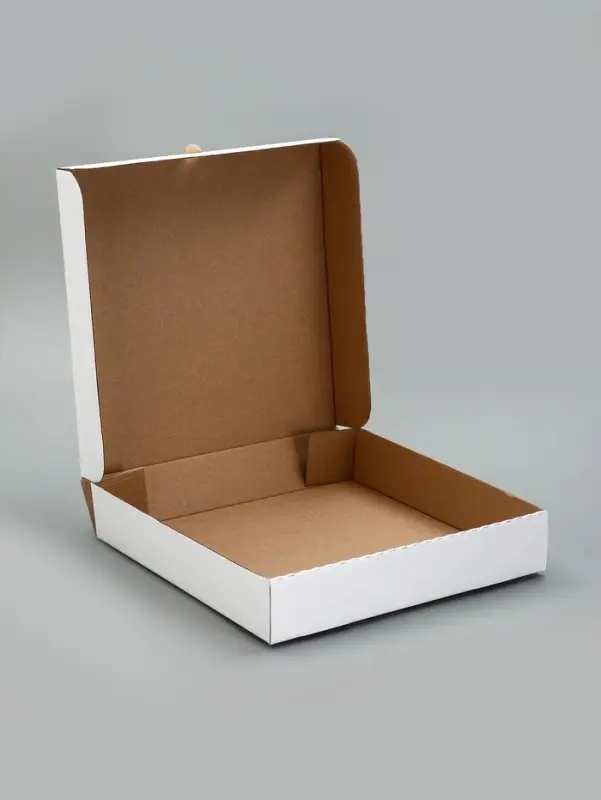 Коробка для пиццы, белая, 32 х 32 х 6 см