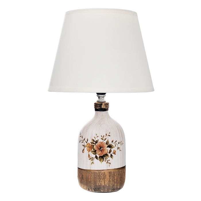 Настольная лампа с абажуром RISALUX &laquo;Синди&raquo;, Е14, 40 Вт, 22.5&times;22.5&times;37 см