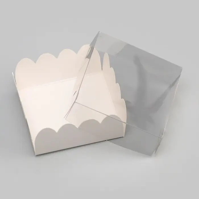 Коробка для печенья, белая, 7&times;7&times;3 см