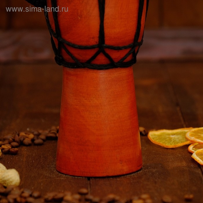 Сувенирный музыкальный инструмент барабан джембе "Классика" 20х12х12 см