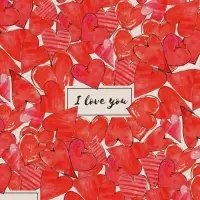 Бумага упаковочная глянцевая &laquo;Love&raquo;, 70 х 100 см