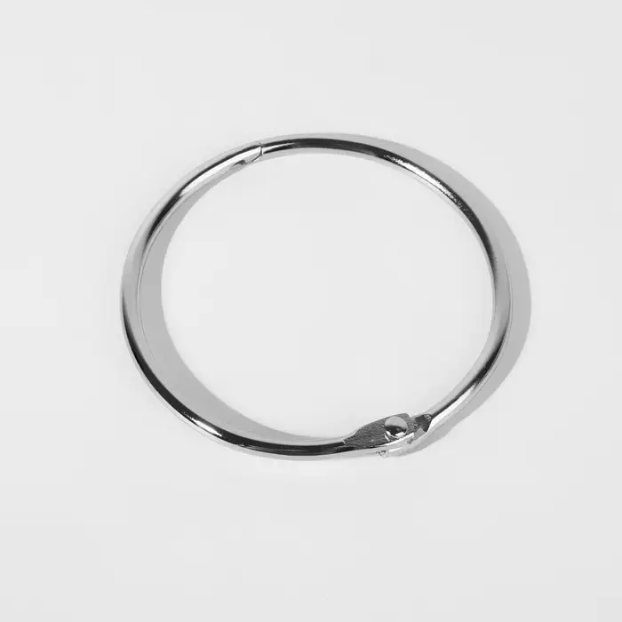 Кольцо для карниза, разъёмное, d=50/56 мм, цвет серебряный