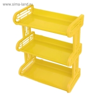 Полка навесная 3-х ярусная, 32&times;17,2&times;42 см, цвет МИКС