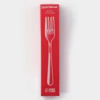 Вилка столовая Доляна &laquo;Оптима&raquo;, длина 17.8 см, толщина 1.2 мм, нержавеющая сталь, серебристая