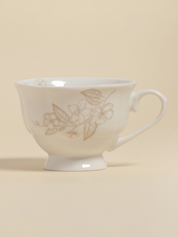 Чайная пара SL Home &laquo;Аманде&raquo;, чашка 220 мл, блюдце 17&times;17&times;2 см, фарфор, белая