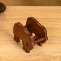 Подставка под горячее "Слон" (набор 6 шт), 12х12х6,5 см, дерево шишам