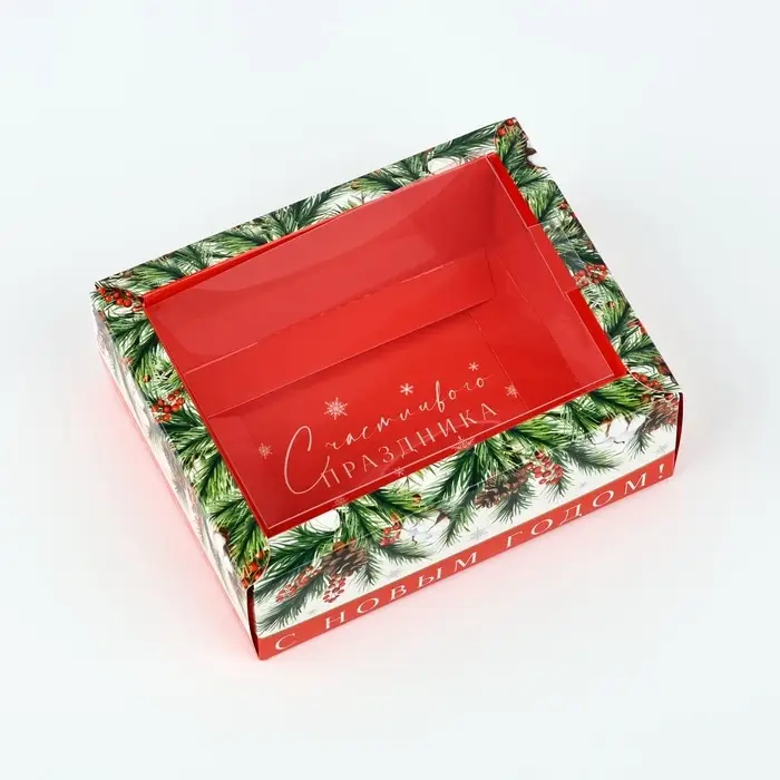 Коробка складная с пластиковой крышкой &laquo;Тепла и уюта&raquo;, 11.5 х 9 х 4 см