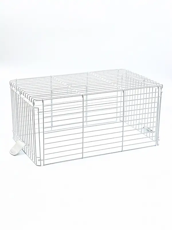 Клетка усиленная для кроликов, 60 х 36 х 40 см, серая