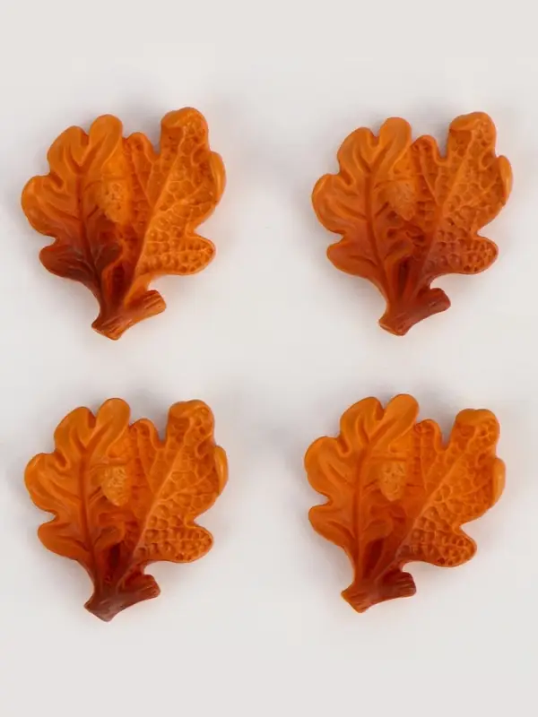 Миниатюра кукольная &laquo;Осенний лист&raquo;, набор 4 шт., размер 1 шт. &mdash; 2 &times; 2 &times; 0,5 см