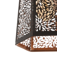 Светильник "Цветы" 1х40Вт Е27 черный 15х15х35+100см