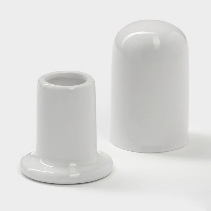 Подставка фарфоровая под зубочистки Magistro &laquo;Бланш&raquo;, d=5 см, цвет белый