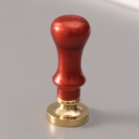 Печать для сургуча с пластиковой ручкой "Буква F на вензеле" 2,5х2,5х6,3 см