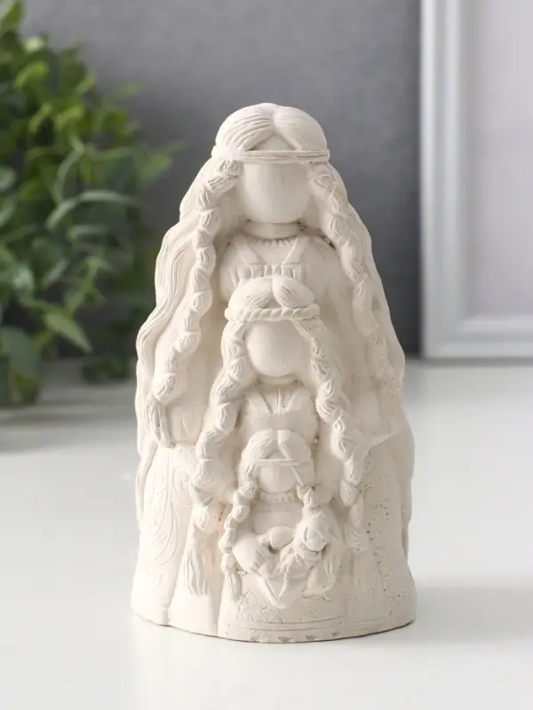 Фигура оберег &laquo;Родовница&raquo;, 13&times;7&times;6 см, натуральный