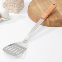 Лопатка из нержавеющей стали перфорированная &laquo;Эко&raquo;, длина 39 см