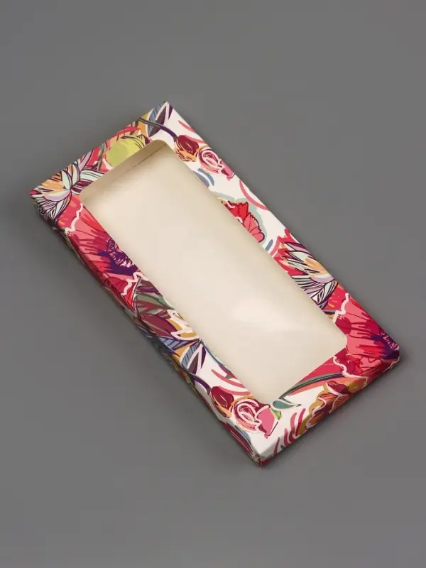 Подарочная коробка под плитку шоколада, с окном &laquo;Цветочное настроение&raquo;, 17&times;8&times;1.4 см