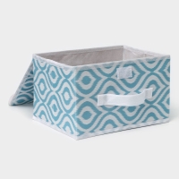 Короб для хранения Доляна &laquo;Лагуна&raquo;, 26&times;20&times;16 см, цвет бирюзовый