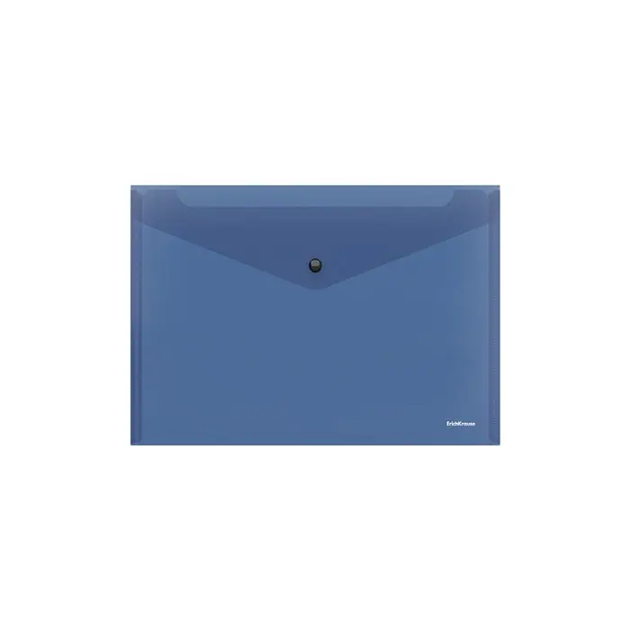 Папка-конверт на кнопке В5 (285х210 мм), 160 мкм, ErichKrause Glossy Classic, полупрозрачная, микс