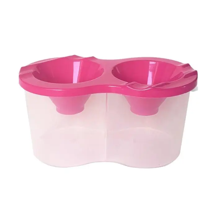 Стакан - непроливайка для рисования двойной Calligrata, 150 мл &times;2, с держателем для кистей, МИКС