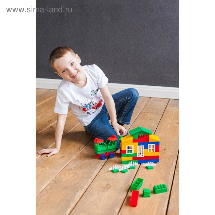 Конструктор &laquo;Мой Город: ЖД станция&raquo;, 68 деталей