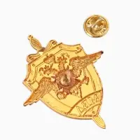 Значок "МВД России", красный в золоте